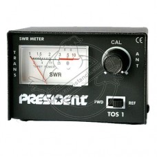 КСВ-метр, измеритель мощности President TOS1